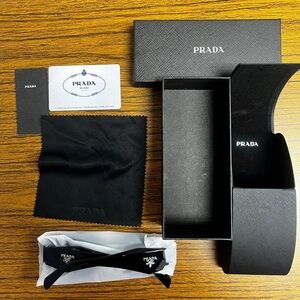 Prada Black Sunglasses Set with Case